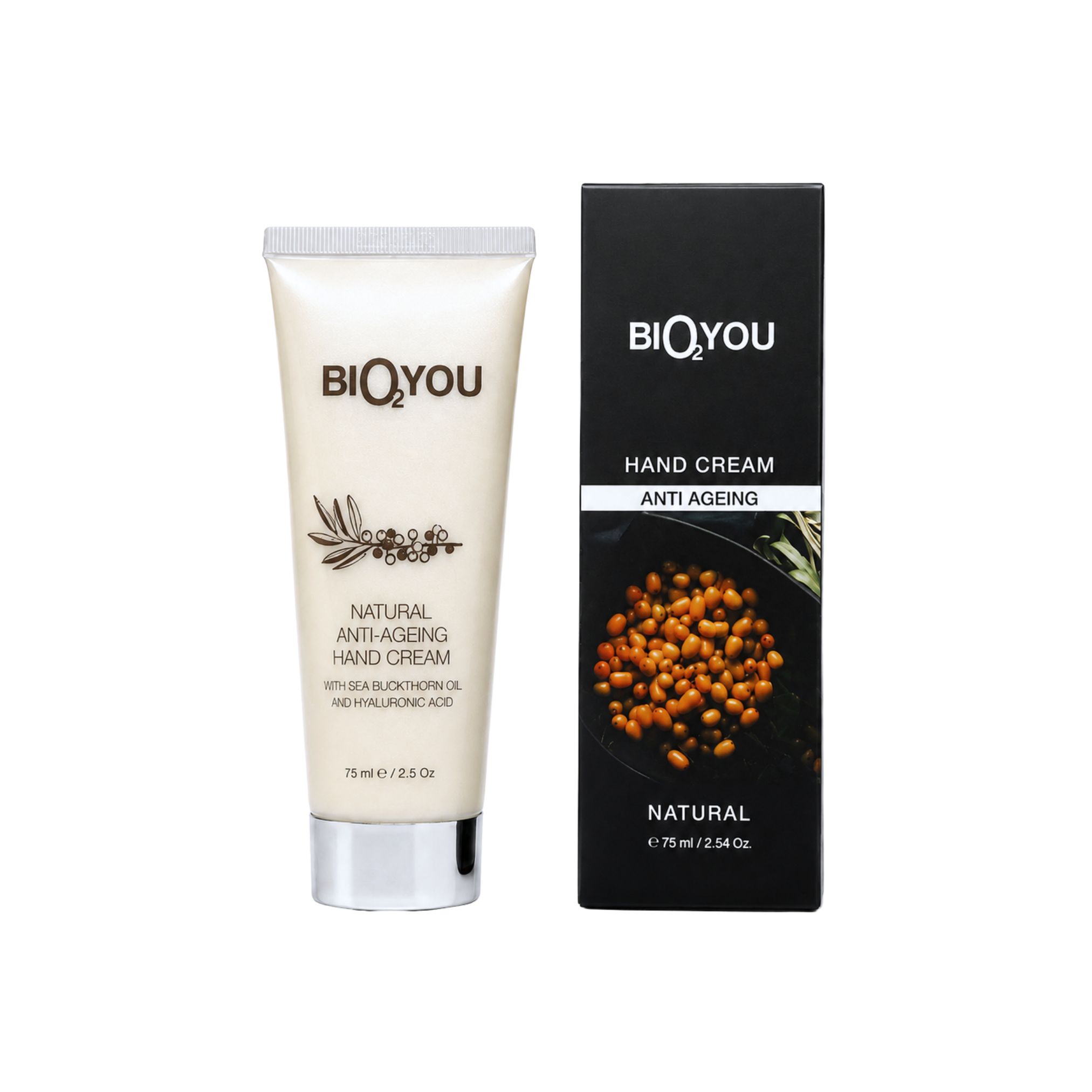 bio2you-anti-age-roku-krems-ar-smiltserkskiem-75ml Natural anti-age hand cream with sea buckthorn - Image 1