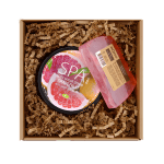 Dāvanu komplekts - Ķermeņa cukura skrubis Greipfrūts, Ziepes Greipfrūts - Image 3