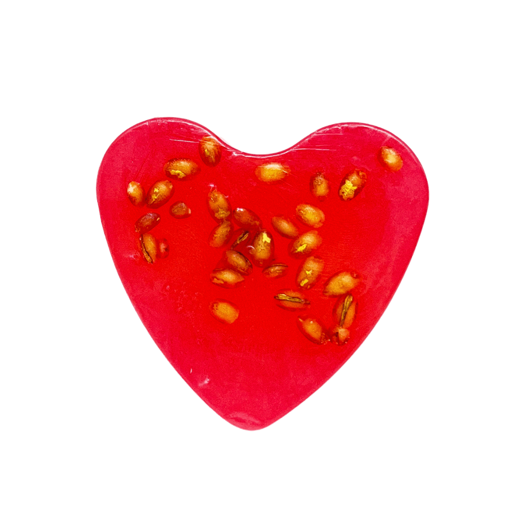 ziepes sirds formā greipfrūts Ziepes ar greipfūta aromātu